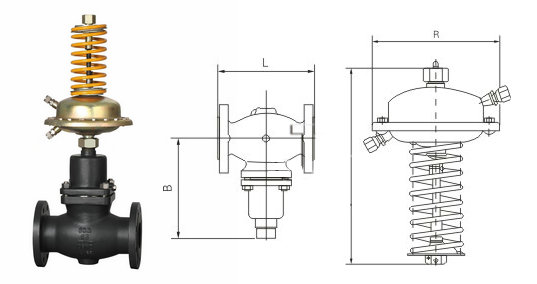 自力式壓差調(diào)節(jié)閥結構圖