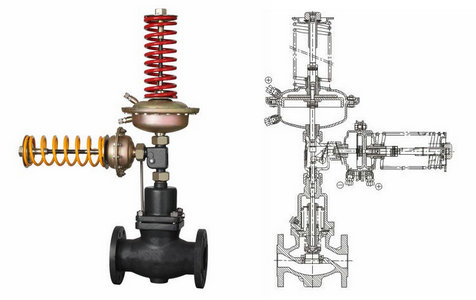 自力式壓力、壓差組合閥結(jié)構(gòu)圖